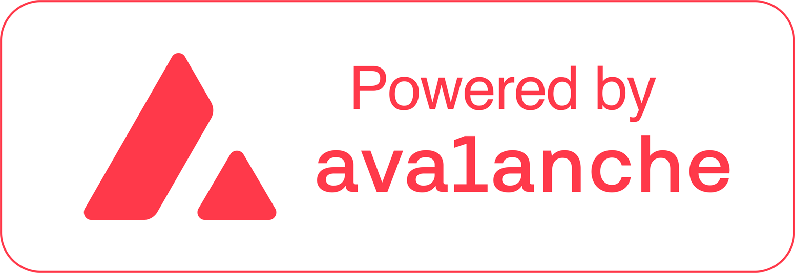 Powered by Avalanche